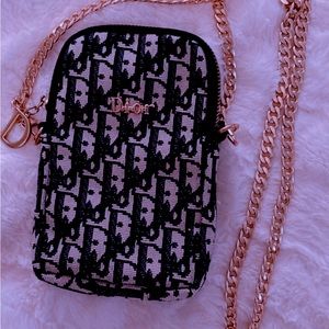 Dior logo cross body purse